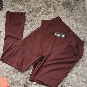 BOOHOO high waisted spilt leg leggings